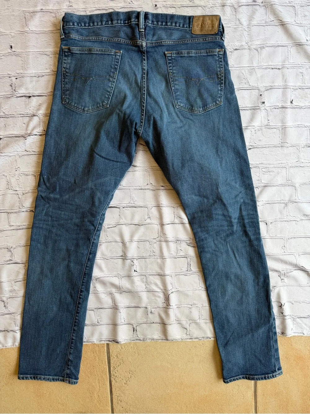 Polo RALPH LAUREN 36x34 THE VARICK SLIM STRAIGHT Mens Jeans Preppy Classic